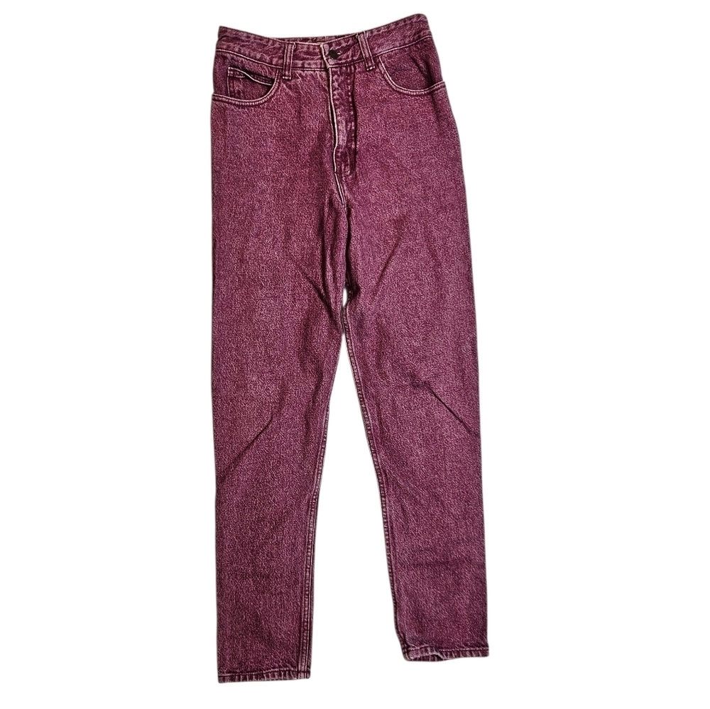 Vintage GUESS Jeans USA Made Burgundy High Rise 90s Marciano Denim size 30
